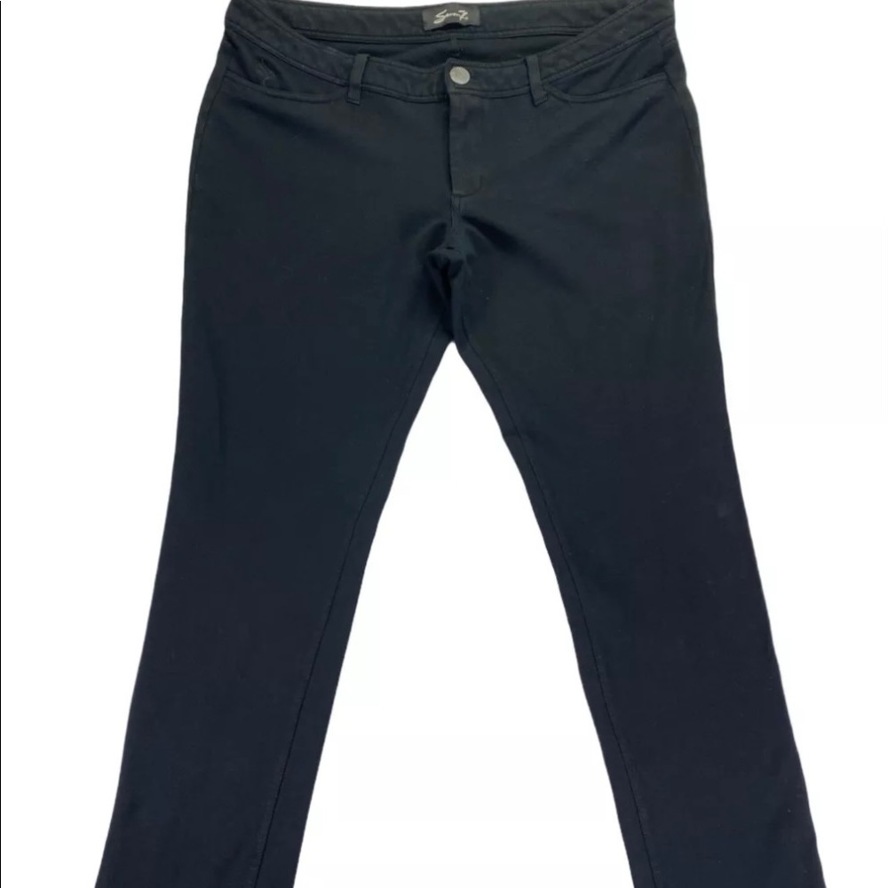 Seven7 Womens Size 16 Stretchy Black Skinny Jegging Pants ~29” inseam